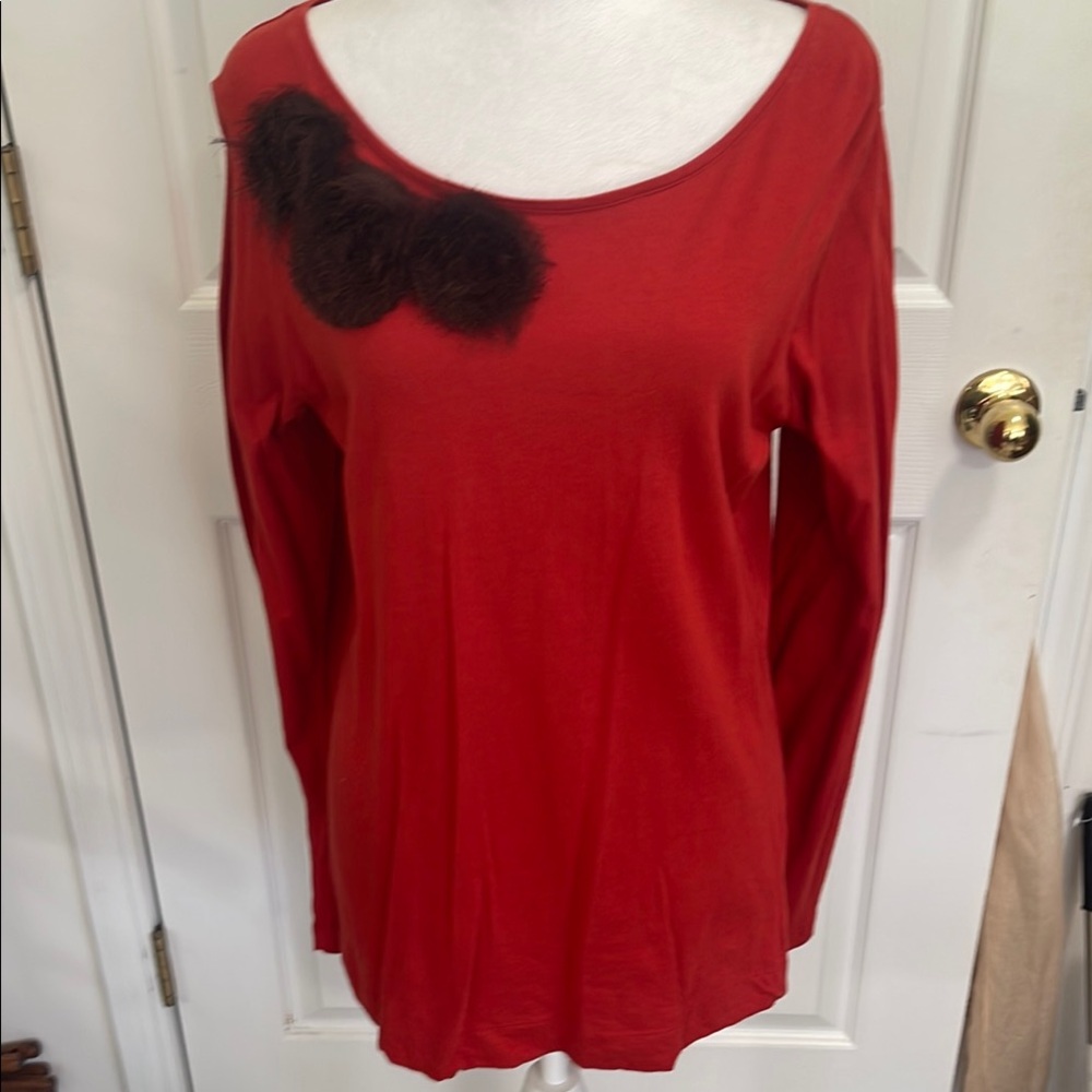 LOGO INSTANT CHIC POPOVER TOP NWOT SIZE LARGE